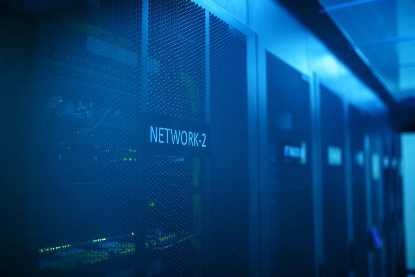 Rack de red en un nodo de Finanet